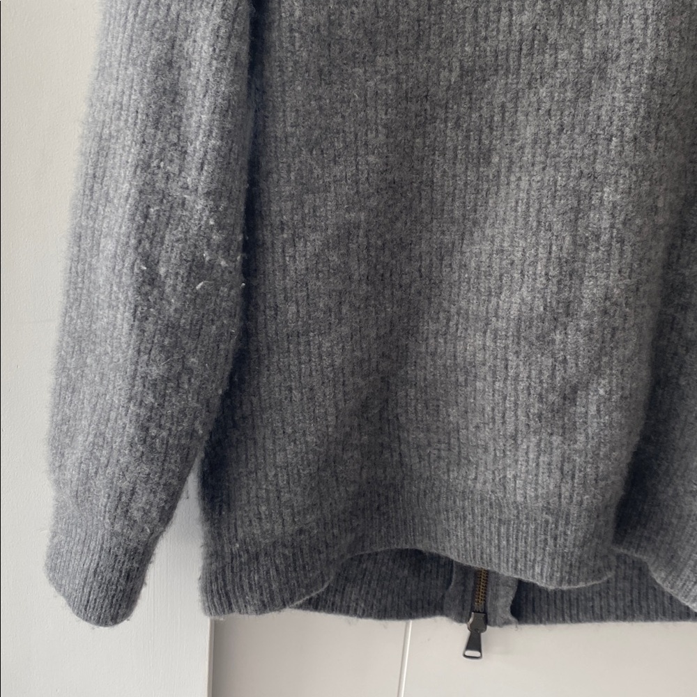 Reformation Dennis Oversized Full Zip Cashmere Cardigan - Picture 10 of 11